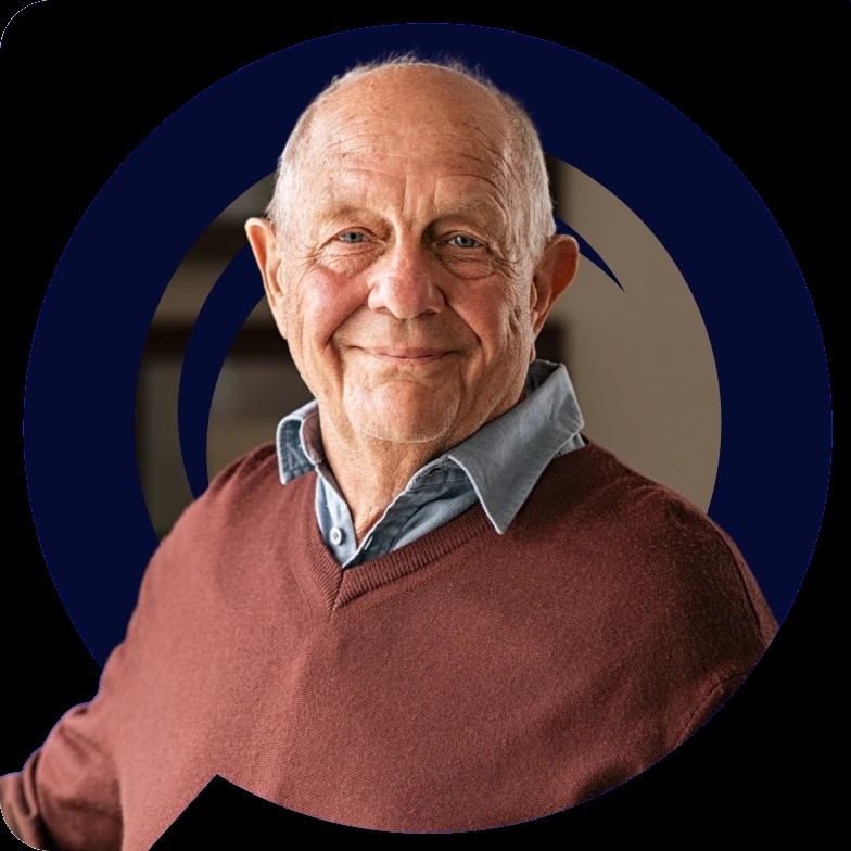 Smiling senior man